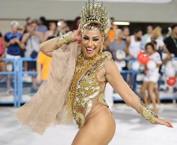 Alessandra Mattos, musa da Estácio de Sá.(Imagem:Daniel Pinheiro/Divulgação)