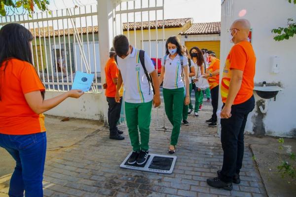 Escolas do Piauí adotaram protocolos para retorno das aulas presenciais. (Imagem:Divulgação/Seduc)