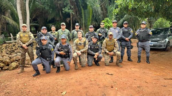 A a&ccedil;&atilde;o foi coordenada pela Pol&iacute;cia Militar do Maranh&atilde;o, em conjunto com a Pol&iacute;cia Civil do estado, que solicitou o apoio das for&ccedil;as de seguran&ccedil;a do Piau&iacute;.(Imagem:Ascom SSP-PI)