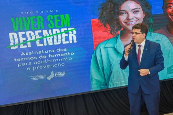 Rafael Fonteles lança Programa Viver Sem Depender com foco na reinserção de dependentes químicos.(Imagem:Divulgação)