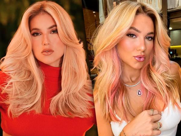Virginia Fonseca posta foto com cabelo rosa; veja o antes e o depois.(Imagem:Reprodução/Instagram)