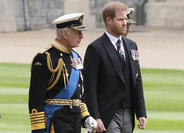 Príncipe Harry e Rei Charles III(Imagem:Getty Images)