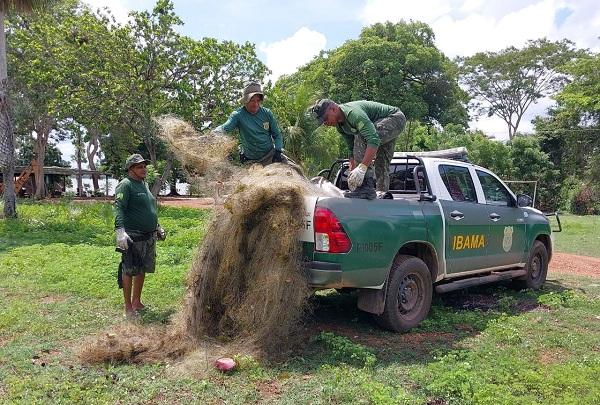 13 mil metros de redes de pesca são apreendidos pelo Ibama Piauí no período da piracema.(Imagem:Ibama)