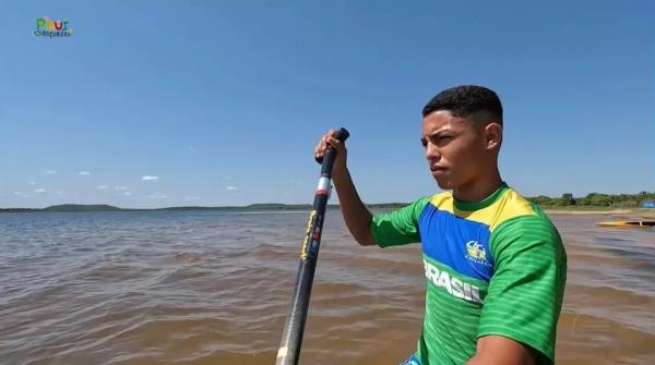 Atleta de canoagem João Silva.(Imagem:Reprodução/TV Clube)