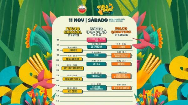 Programação do Festival do Girasol(Imagem:Divulgação)