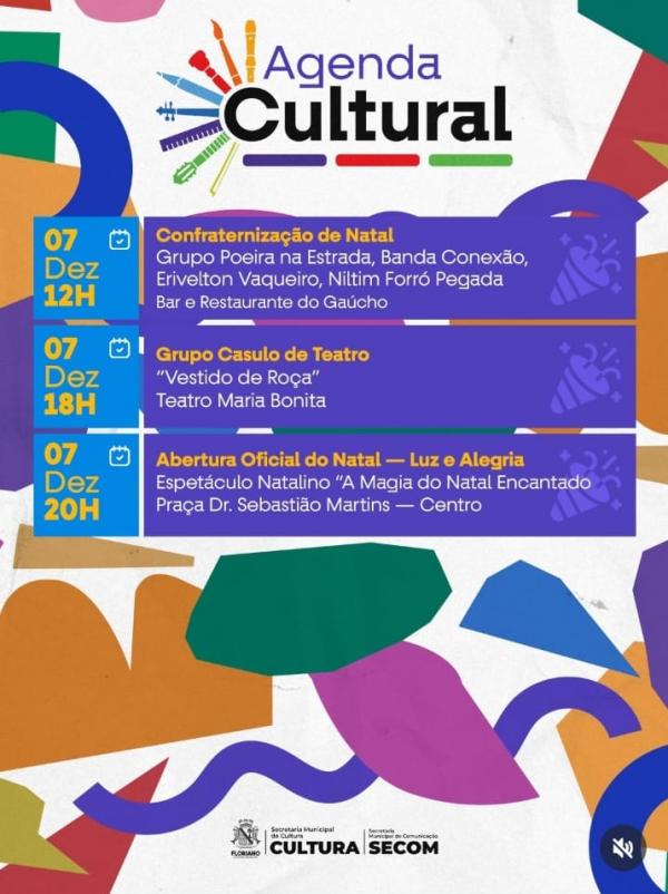 Agenda Cultural(Imagem:Reprodução/Instagram)