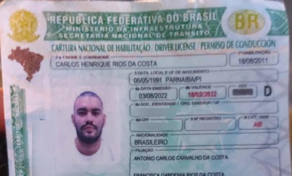 Vítima do homicídio em Parnaíba, Litoral do Piauí.(Imagem:Divulgação /PM-PI)