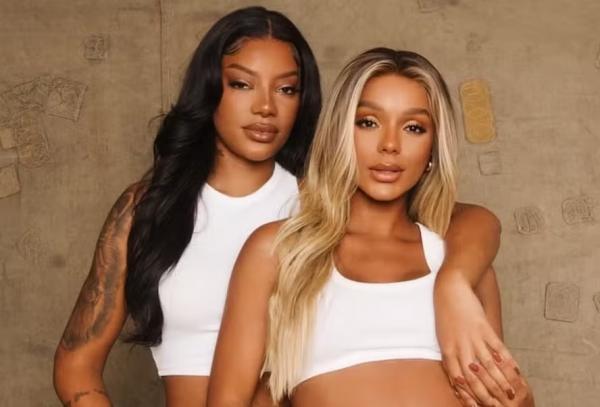 Ludmilla e Brunna Gonçalves dão as boas-vindas a Zuri.(Imagem:Reprodução/Instagram)