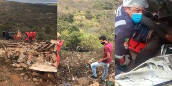 Carreta tomba em serra e deixa um morto e outro ferido no sul do Piauí.(Imagem:Divulgação)