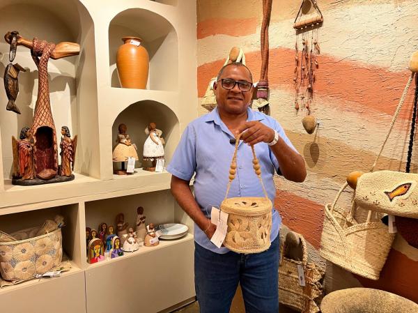 Artesão Geraldo Ferreira(Imagem:Divulgação)