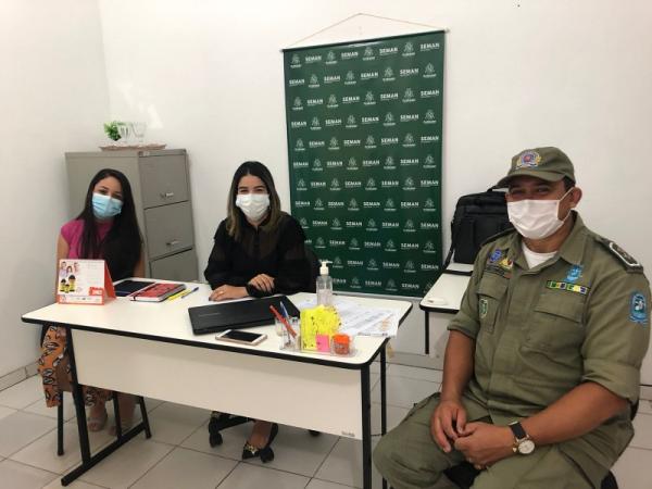 SEMAN e Polícia Militar articulam ações para a prevenção e combate à poluição sonora em Floriano.(Imagem:Secom)