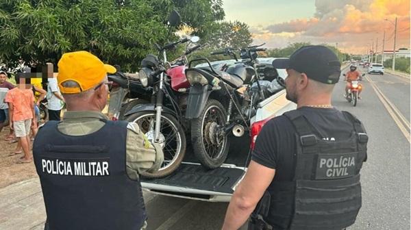 Durante operação realizada no Sul do Piauí, Polícia apreende armas, munições e veículos roubados(Imagem:PM-PI)