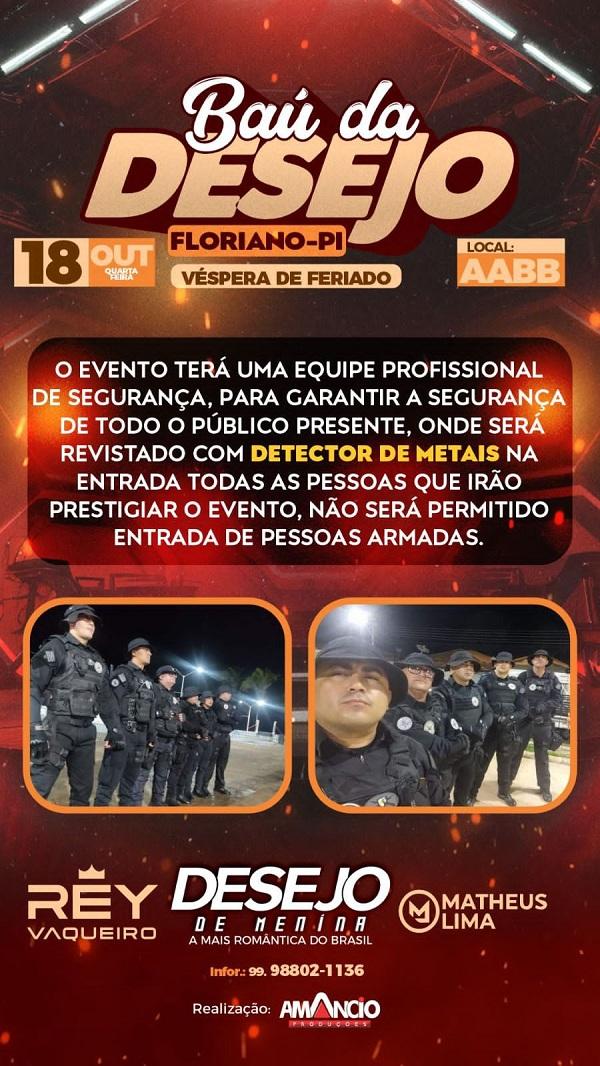 Baú da Desejo: Equipe profissional e medidas de segurança vão garantir o bem-estar do público..(Imagem: Divulgação)