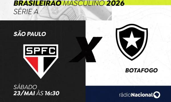 Transmiss&atilde;o ser&aacute; neste s&aacute;bado a partir das 16h30.(Imagem:Arte/EBC)
