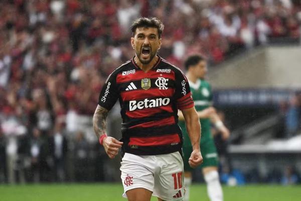Arrascaeta é o artilheiro do Flamengo em 2025.(Imagem:André Durão)