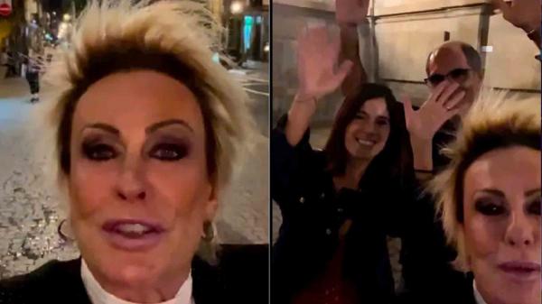 Ana Maria Braga está em Portugal para pagar uma promessa. A apresentadora do ?Mais Você? postou um vídeo em seu Instagram, na noite desta quarta-feira (15), no Porto.  No registro,(Imagem:Reprodução)