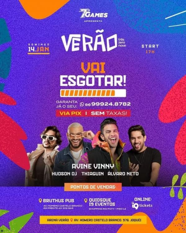 Verão 309 - prévia de Carnaval.(Imagem:Divulgação)