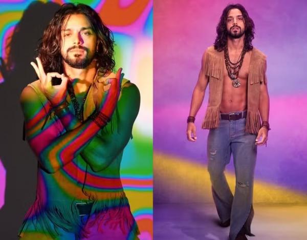 Rodrigo Simas com o visual do musical