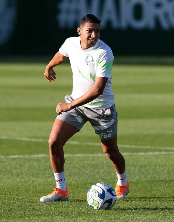  Rony durante treino do Palmeiras na Academia de Futebol.(Imagem: Cesar Greco )