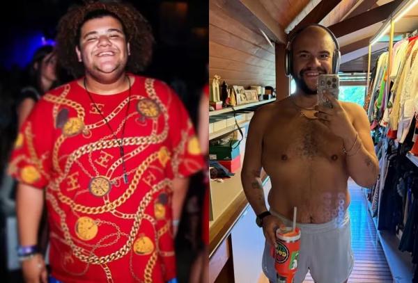 Gominho perdeu 50 kgs após mudar hábitos na saúde.(Imagem: Reprodução/Instagram)