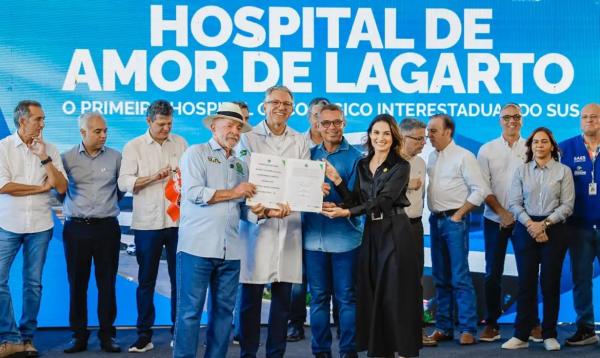Presidente da Rep&uacute;blica, Luiz In&aacute;cio Lula da Silva, durante An&uacute;ncios relacionados &agrave; &aacute;rea da sa&uacute;de, no Hospital do Amor, em Lagarto/SE.(Imagem:Ricardo Stuckert / PR)