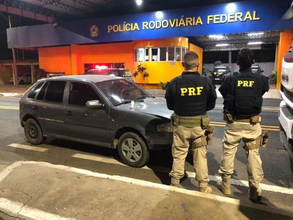 O veículo havia sido roubado em maio deste ano, na cidade de São João do Piauí (PI).(Imagem:Divulgação/PRF)