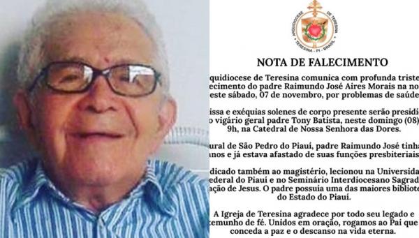 Morre padre Raimundo José após apresentar complicações de saúde(Imagem:Reprodução)