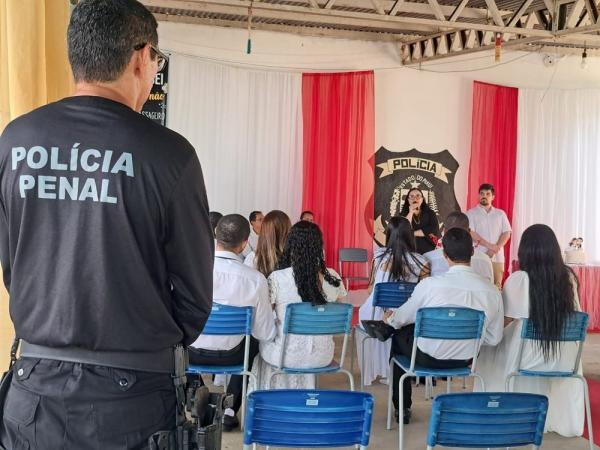 Sejus e Justiça Itinerante realizam casamentos em duas unidades do sistema prisional no Piauí.(Imagem:Divulgação)