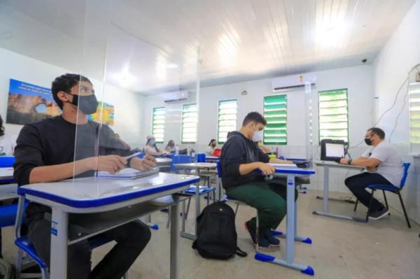 Sala de aula no Piauí.(Imagem:Seduc PI)