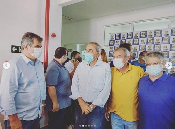 Gustavo Neiva participa de assinatura da ordem de serviço da reforma do Hospital de União-PI.(Imagem:Reprodução/Instagram)