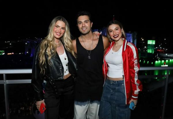 Yasmin Brunet, Luan e Bruna Santana na segunda noite do The Town.(Imagem:Clayton Felizardo/BrazilNews)