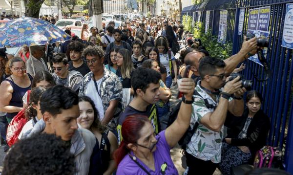 Primeiro dia de provas do Enem 2023 registra 28,1% de ausências.(Imagem:Paulo Pinto/Agência Brasil)