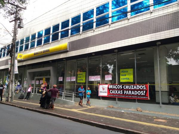 Agência do Banco do Brasil da Rua Álvaro Mendes, Centro de Teresina.(Imagem:Naftaly Nascimento/ G1 PI)
