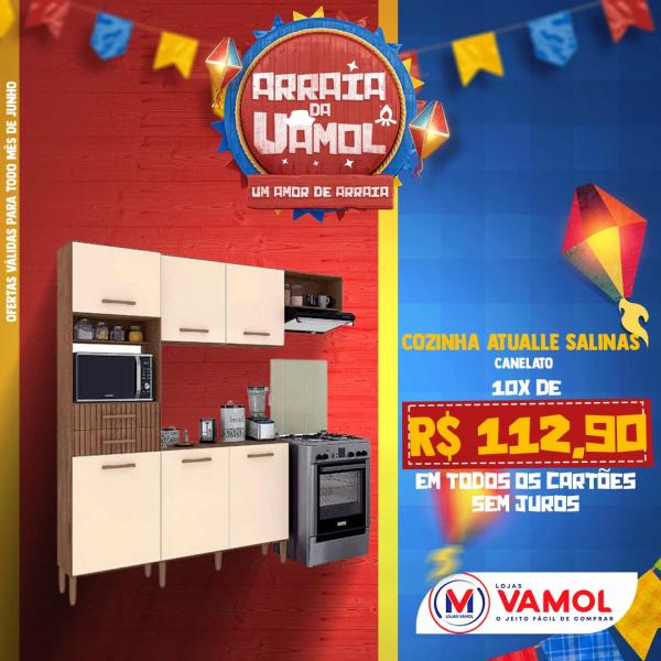 Confira o arraiá de ofertas da Lojas Vamol(Imagem:Divulgação)