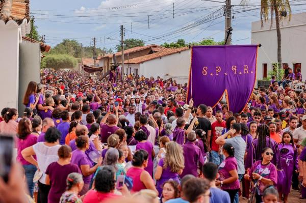 Prociss&atilde;o de Bom Jesus dos Passos em Oeiras.(Imagem:Gabriel Paulino)