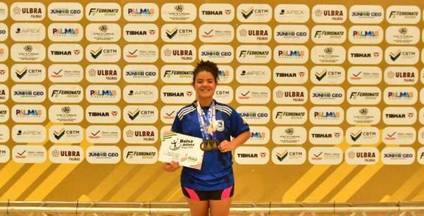 Estudante piauiense conquista três medalhas em etapa da Taça Brasil de Tênis de Mesa(Imagem:Ascom Seduc)