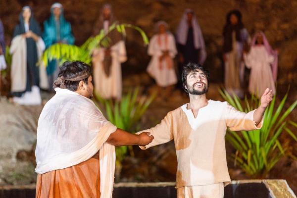 Público se emociona com encenação da Paixão de Cristo em Floriano(Imagem:Reprodução)