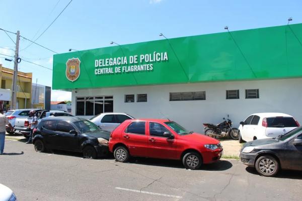 Central de Flagrantes de Teresina.(Imagem:Lucas Marreiros/g1)