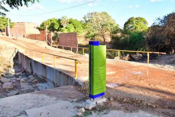 Prefeitura de Floriano entrega passagem molhada que dá acesso a localidade Bom Jardim(Imagem:Secom)