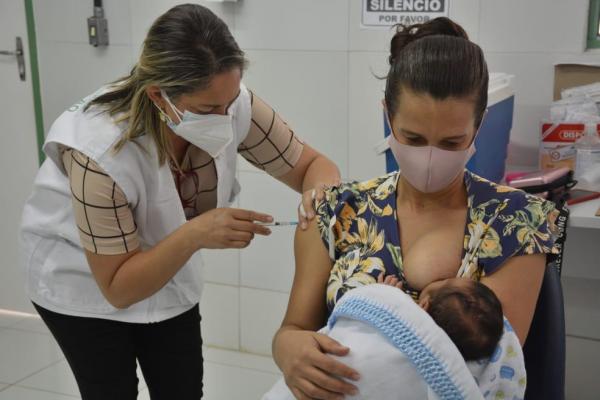 Grávidas e puérperas que receberam dose da AstraZeneca devem tomar vacina da Pfizer na 2ª aplicação no Piauí(Imagem:Divulgação)