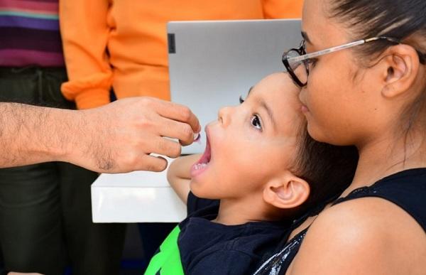 Vacinação contra Paralisia Infantil(Imagem:Secom)