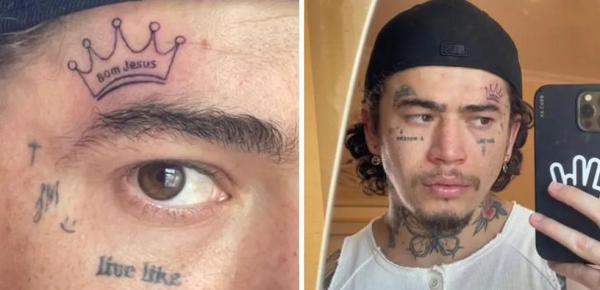  Whindersson Nunes homenageia Bom Jesus em nova tatuagem.(Imagem:Reprodução / Redes Sociais)