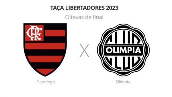 Flamengo x Olimpia(Imagem:Reprodução)