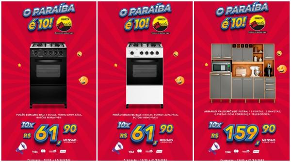 Promoção especial: Paraíba oferece milhares de ofertas em até 10x sem juros em Floriano(Imagem:Divulgação)