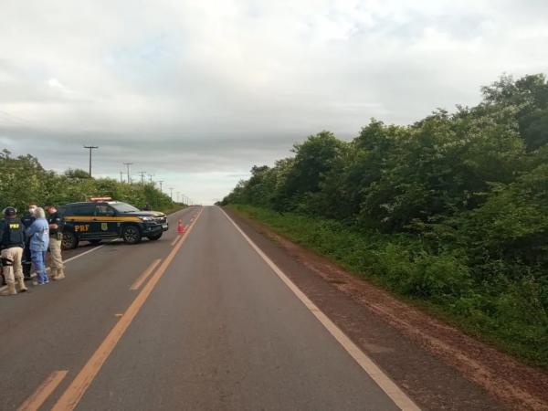 BR 402, em Luís Correia, Piauí.(Imagem:Divulgação/PRF)