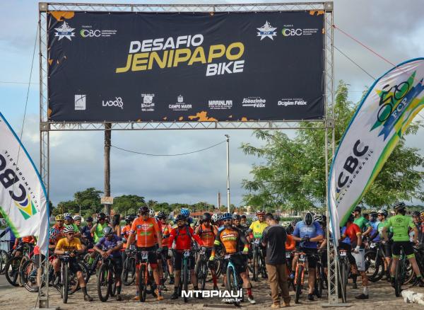 Atletas desbravaram as belas trilhas no Desafio Jenipapo Bike, abertura do Piauiense de MTB.(Imagem:Divulga&ccedil;&atilde;o)