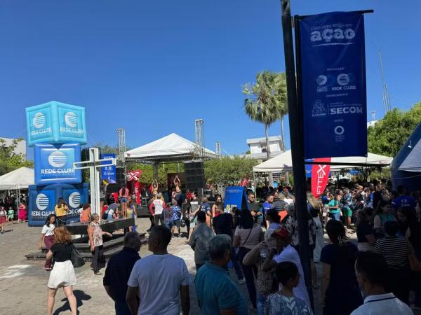 Floriano em Ação: 1ª edição do evento ofereceu serviços e atividades gratuitos.(Imagem: Eduardo Amorim/TV Clube )
