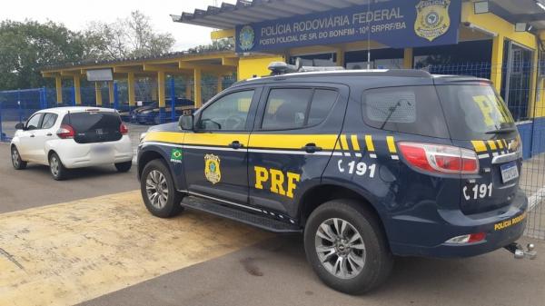 Homens foram presos na cidade de Senhor do Bonfim.(Imagem:Divulgação/PRF)