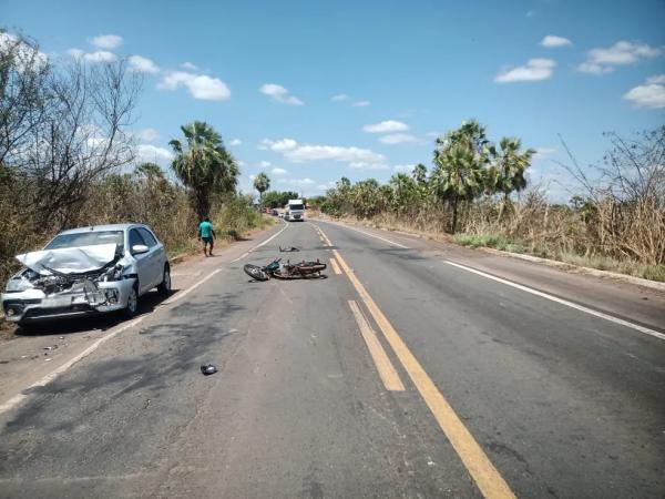 Homem morre após acidente na BR 343 próximo a Teresina(Imagem:Divulgação/PRF)