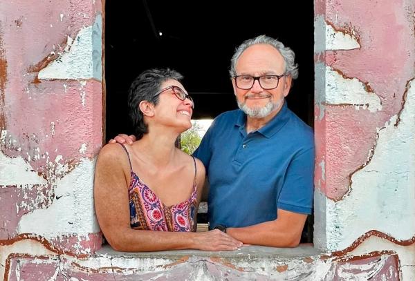 Sandra Annenberg e o marido Ernesto Paglia.(Imagem:Reprodução/Instagram)